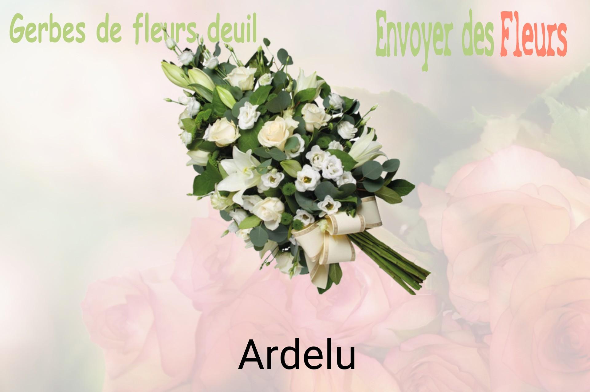Gerbe de fleurs de deuil livrée à Ardelu